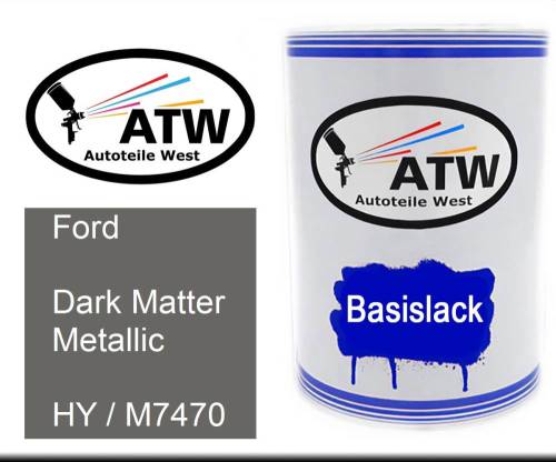 Ford, Dark Matter Metallic, HY / M7470: 500ml Lackdose, von ATW Autoteile West.